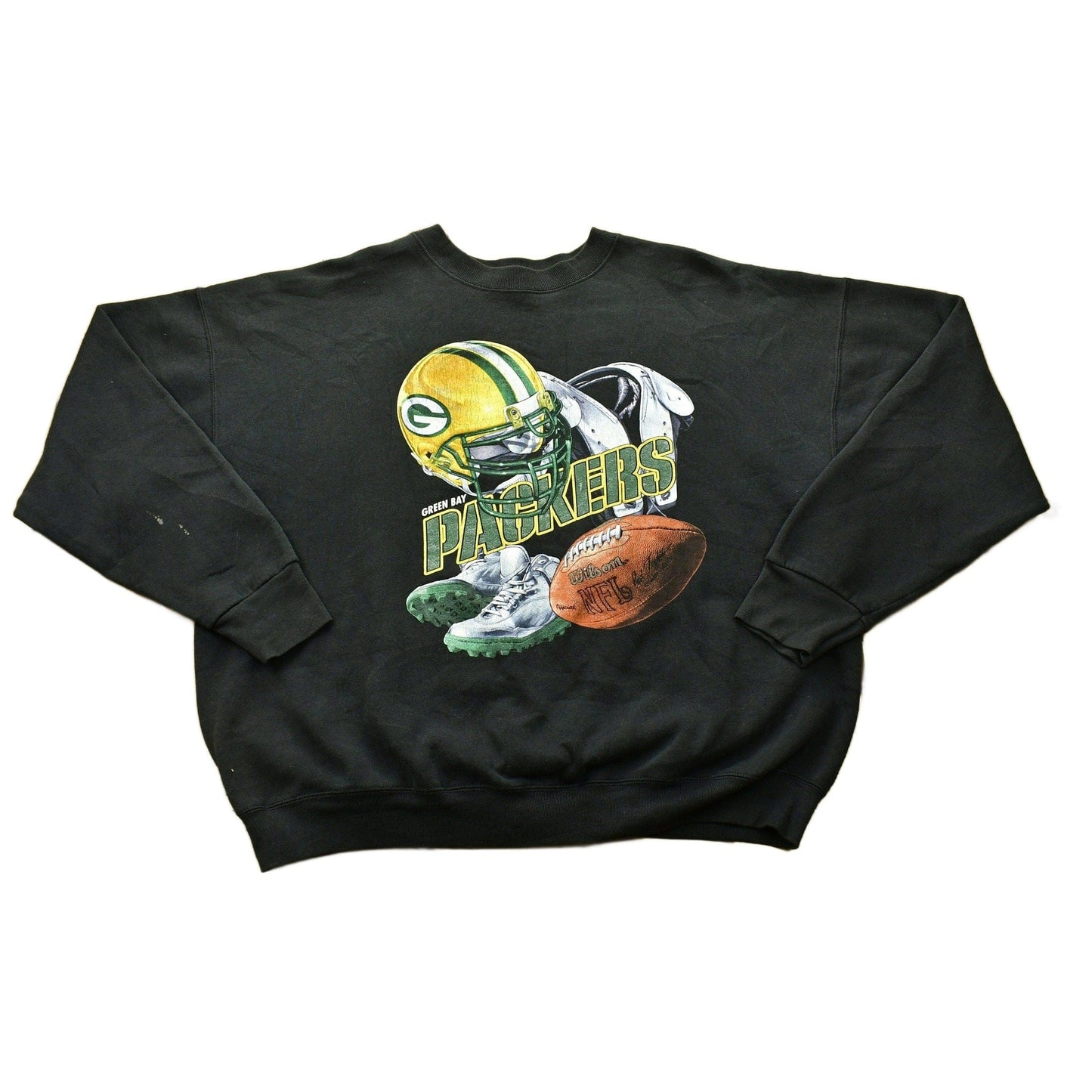 Vintage 1990s Green Bay Packers Crewneck Sweatshirt Men's 2XL from propervintagecanada