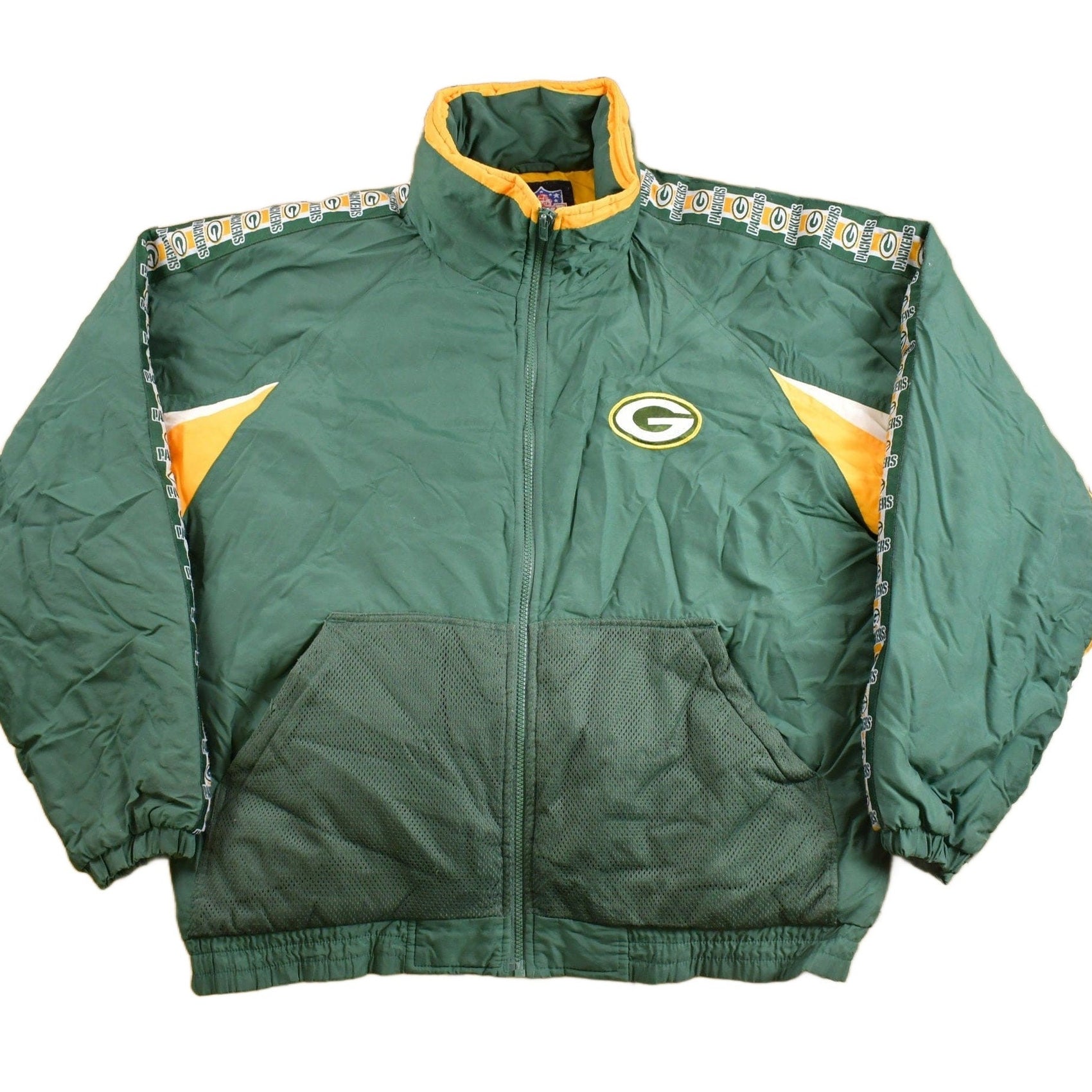 Vintage 1990s Green Bay Packers Full Zip Jacket Men's Large from propervintagecanada