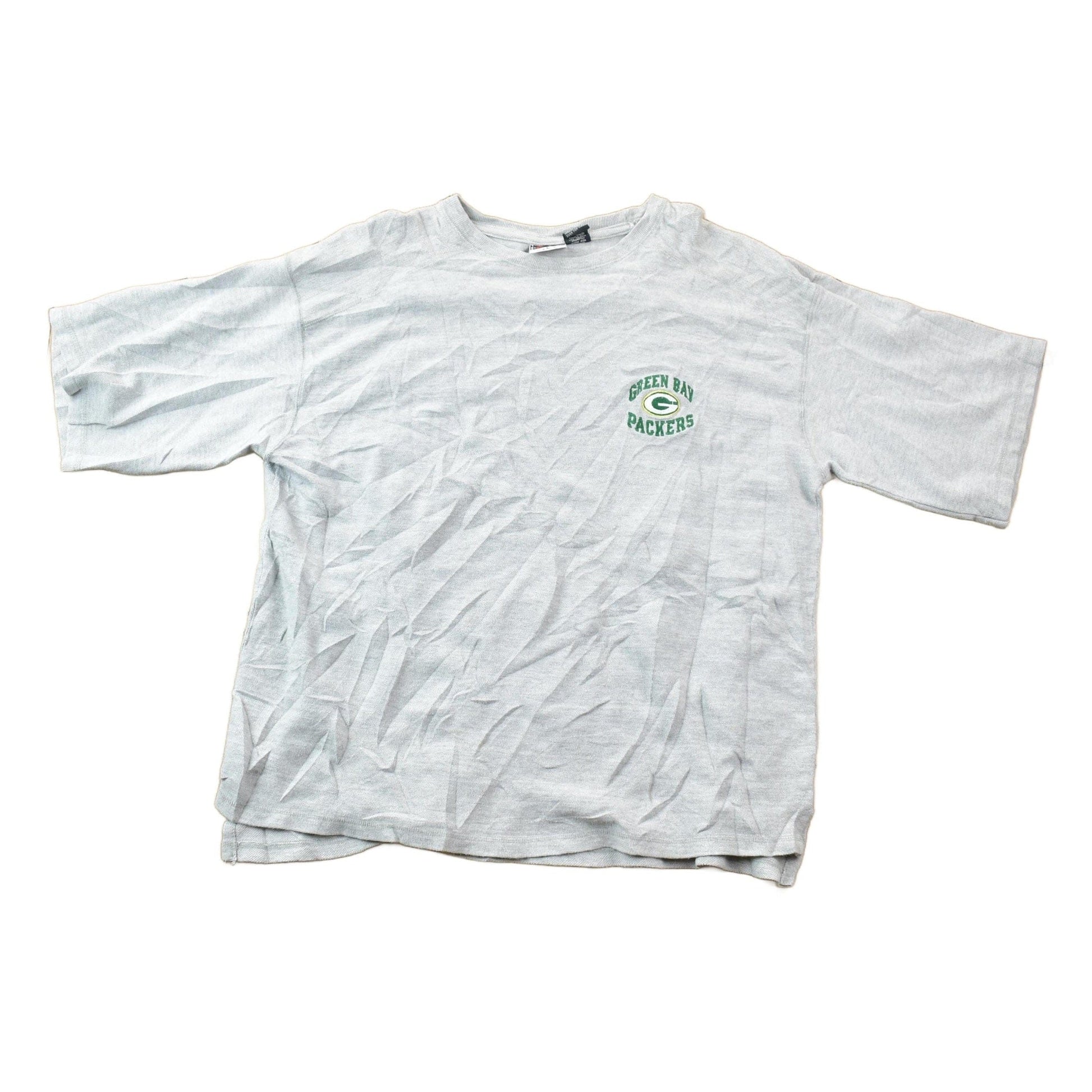 Vintage 1990s Green Bay Packers Heavy Knit NFL Graphic T-Shirt Men's Large from propervintagecanada