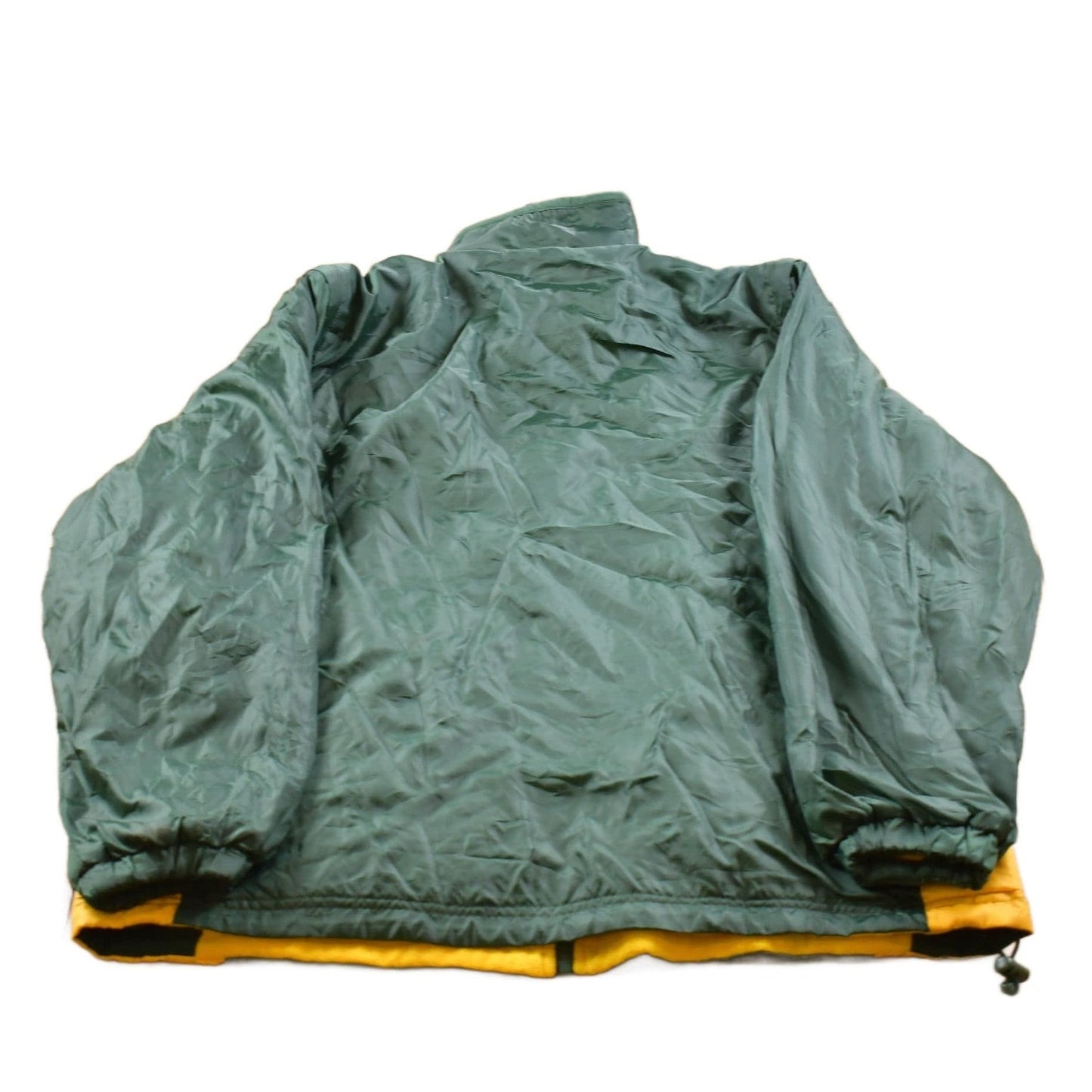 Vintage 1990s Green Bay Packers Logo Fleece Lined Convertible Jacket Men's Large from propervintagecanada
