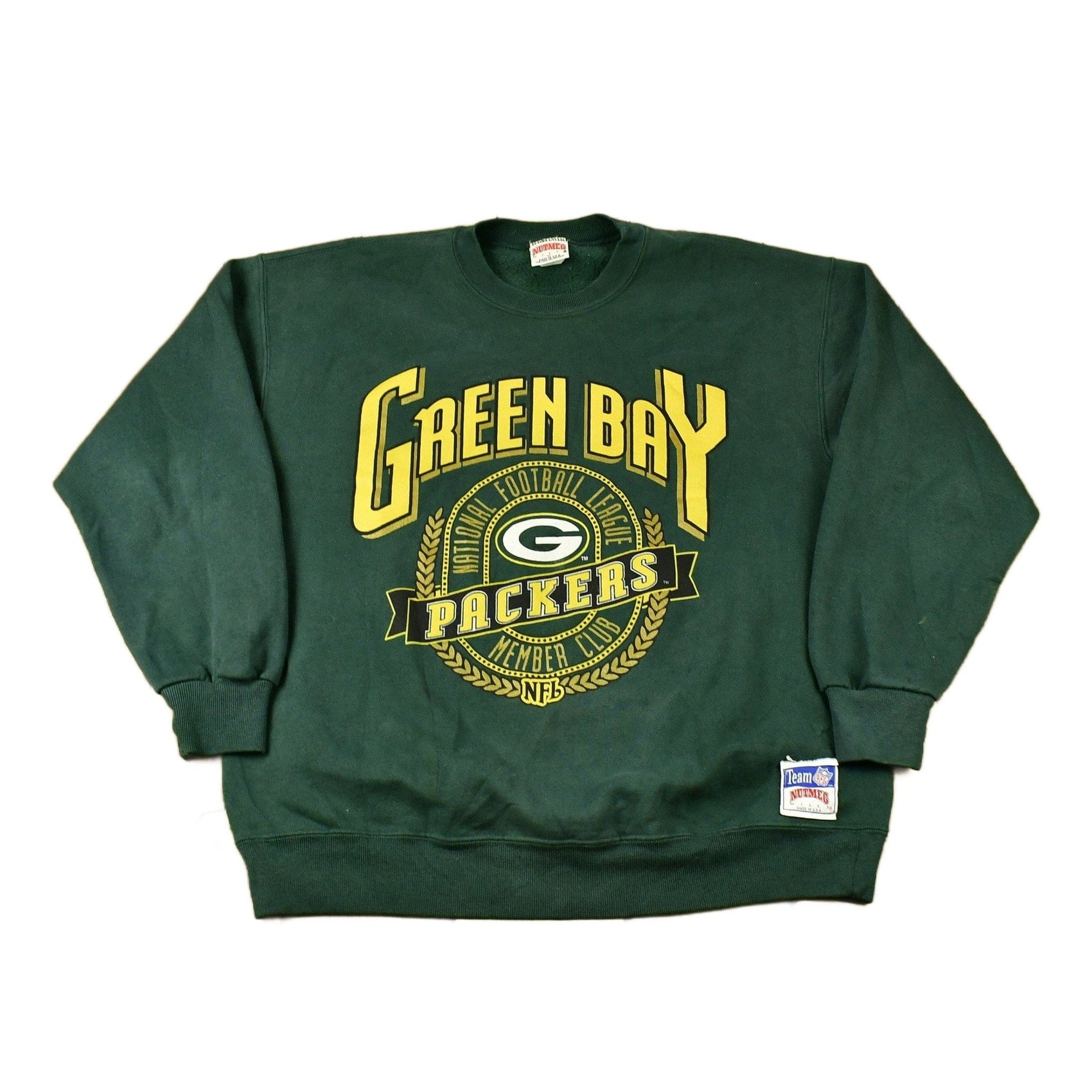 Vintage 1990s Green Bay Packers Member Club NFL Crewneck Sweatshirt Men's XL from propervintagecanada
