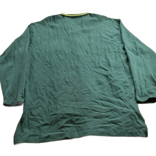 Vintage 1990s Green Bay Packers NFL Button Up Collared Sweatshirt Men's Medium from propervintagecanada