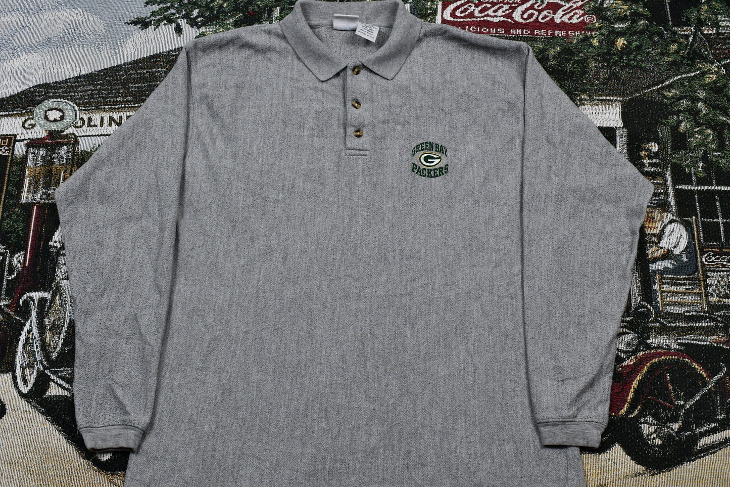 Vintage 1990s Green Bay Packers NFL Collared Embroidered Sweater Men's XL from propervintagecanada
