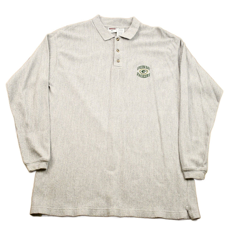 Vintage 1990s Green Bay Packers NFL Collared Embroidered Sweater Men's XL from propervintagecanada