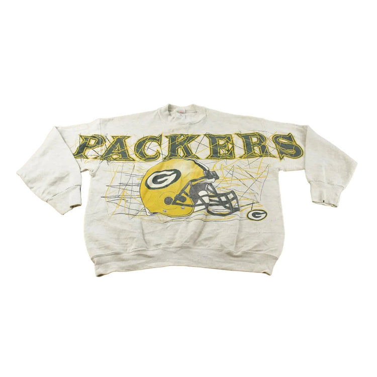 Vintage 1990s Green Bay Packers NFL Crewneck Embroidered Sweatshirt Men's XL from propervintagecanada