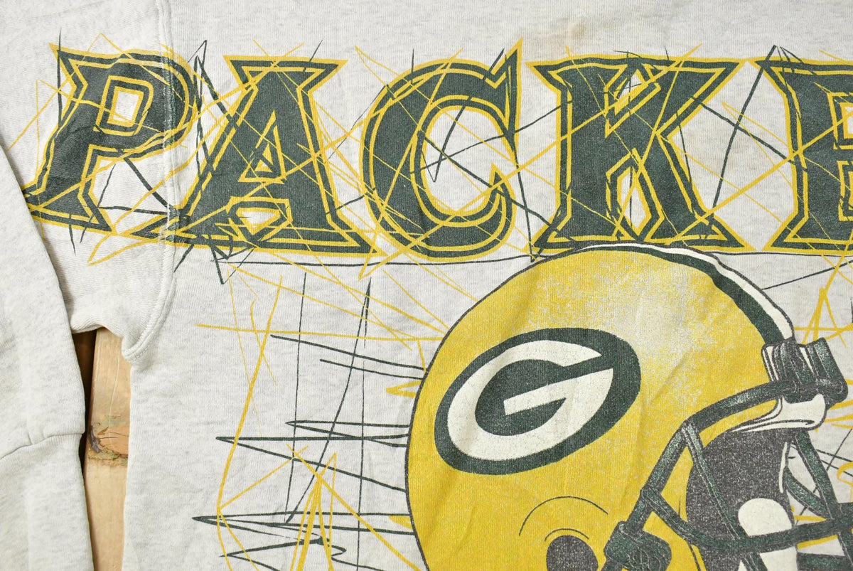 Vintage 1990s Green Bay Packers NFL Crewneck Embroidered Sweatshirt Men's XL from propervintagecanada