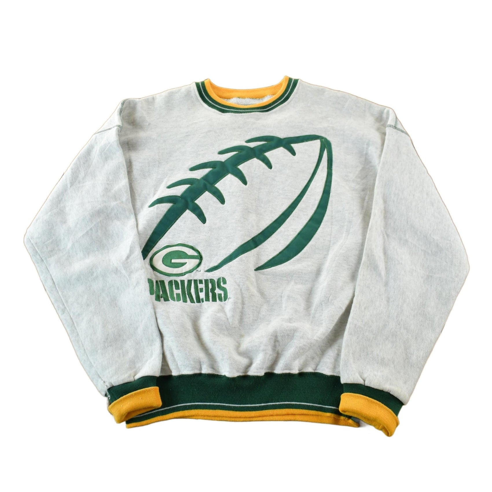 Vintage 1990s Green Bay Packers NFL Crewneck Sweatshirt Men's L from propervintagecanada