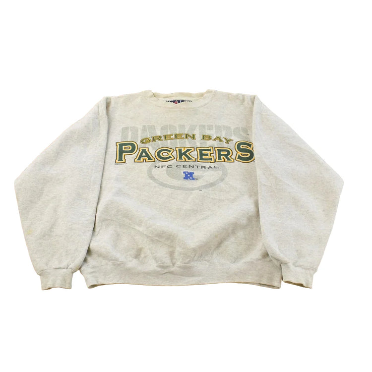 Vintage 1990s Green Bay Packers NFL Crewneck Sweatshirt Men's L from propervintagecanada