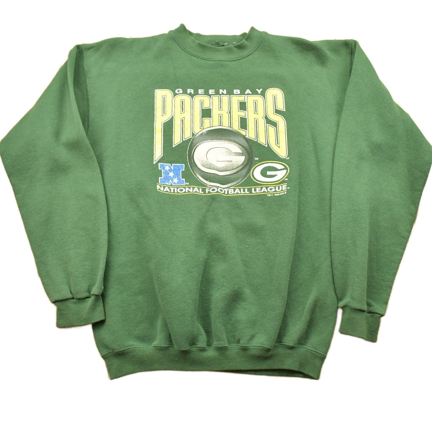 Vintage 1990s Green Bay Packers NFL Crewneck Sweatshirt Men's Large from propervintagecanada