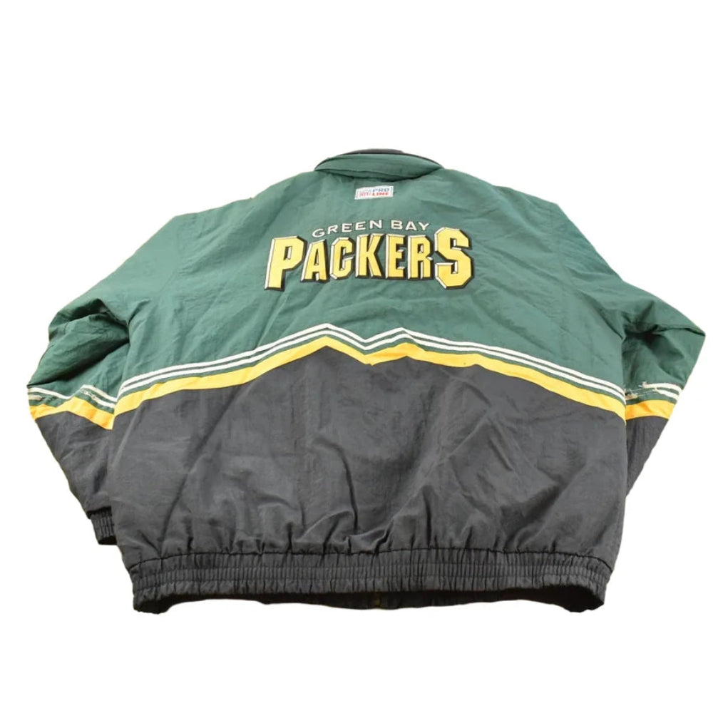 Vintage 1990s Green Bay Packers NFL Football Logo Athletic Pro Line Puffer Jacket Men's 2XL / 90s Sportswear / Wisconsin from propervintagecanada
