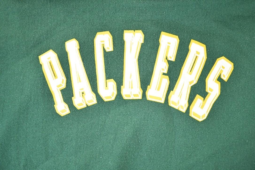 Vintage 1990s Green Bay Packers NFL Hoodie Sweatshirt Men's Large from propervintagecanada
