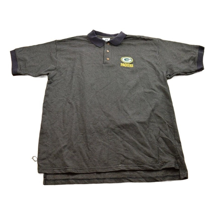 Vintage 1990s Green Bay Packers NFL Polo T-Shirt Men's XL from propervintagecanada