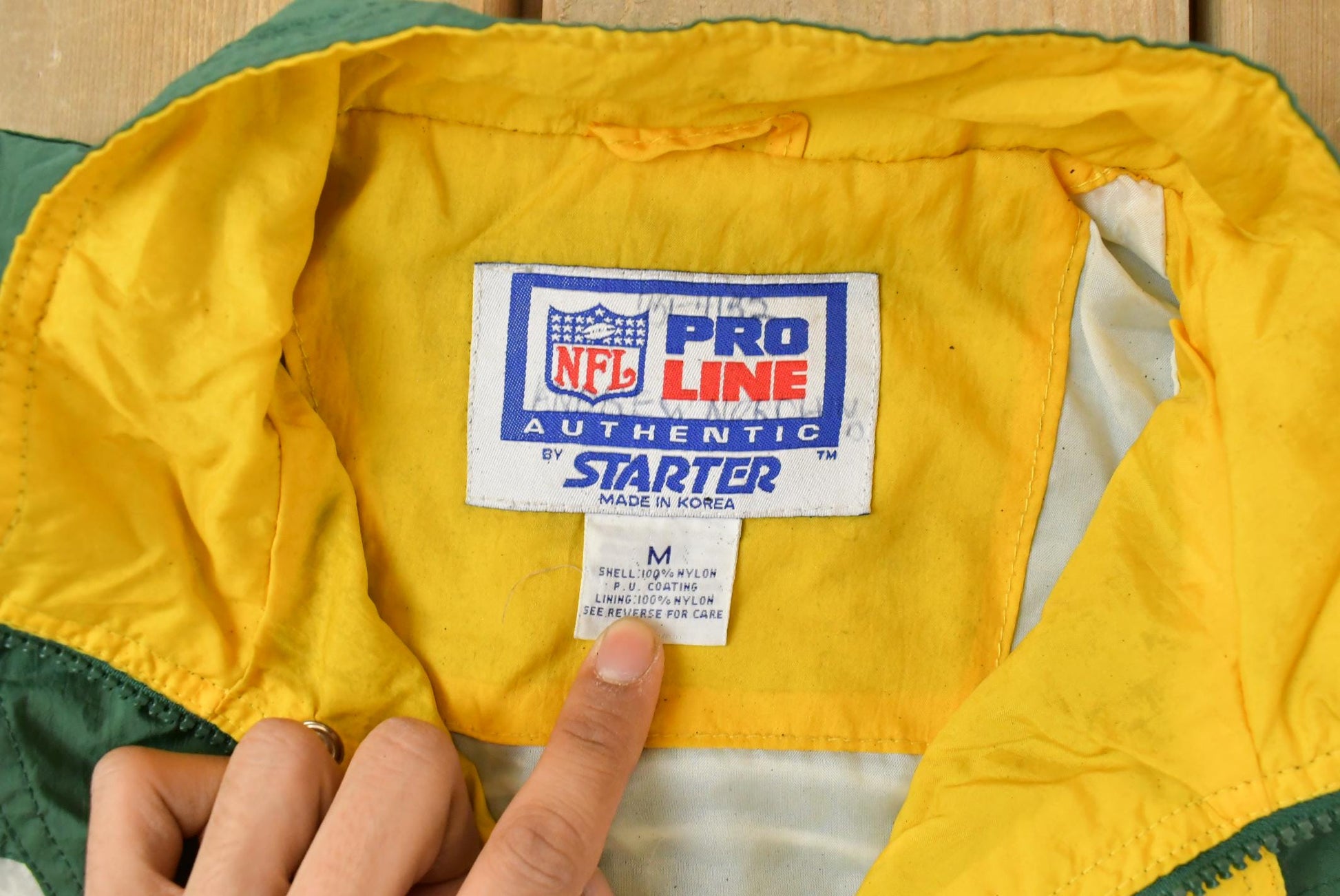 Vintage 1990s Green Bay Packers NFL Starter Pro Line Anorak Jacket Youth Medium / Vintage Football / Sportswear / Embroidered / Game Day from propervintagecanada