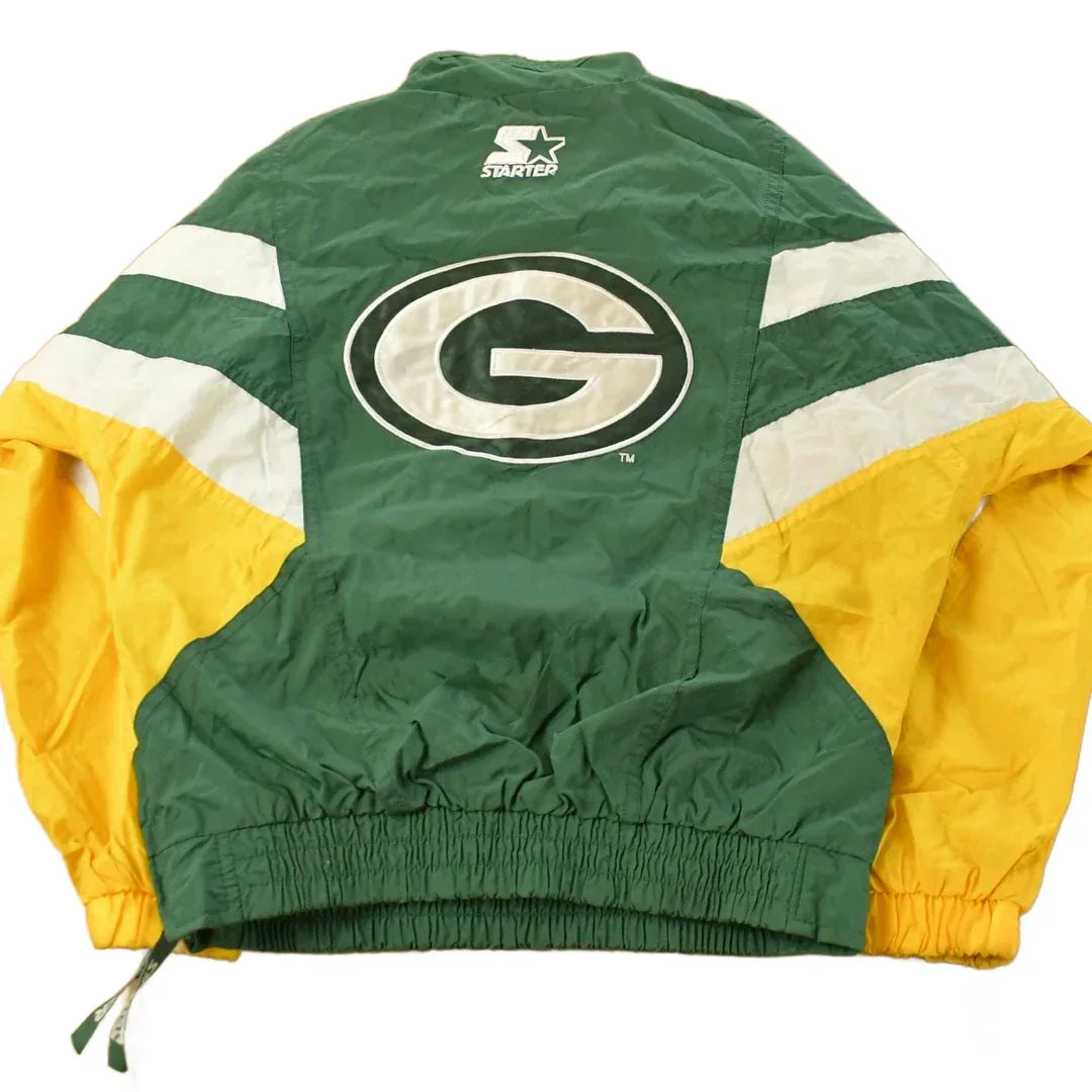 Vintage 1990s Green Bay Packers NFL Starter Pro Line Anorak Jacket Youth Medium / Vintage Football / Sportswear / Embroidered / Game Day from propervintagecanada