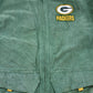 Vintage 1990s Green Bay Packers NFL Suede Full Zip Jacket Men's 2XL from propervintagecanada