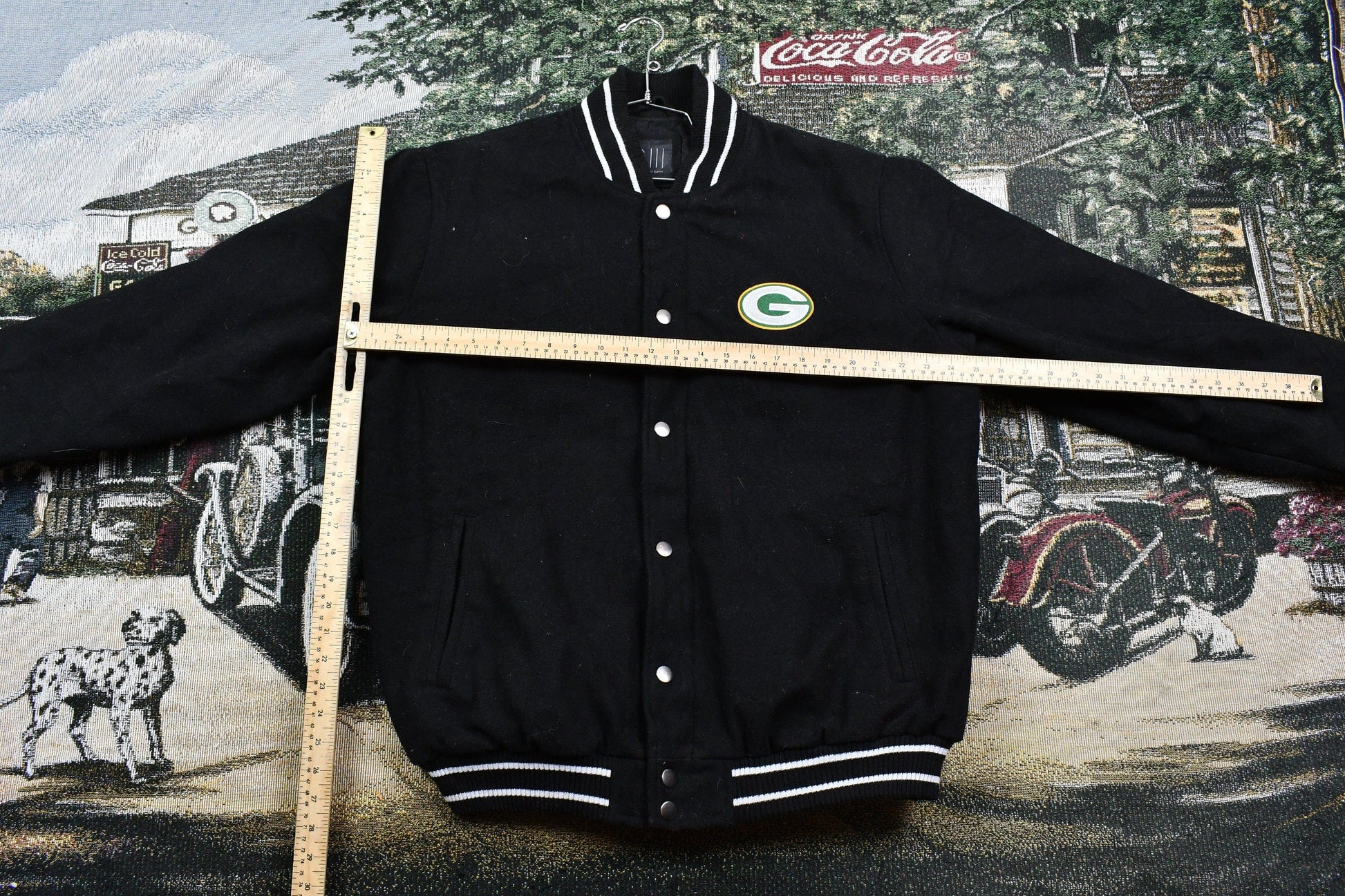 Vintage 1990s Green Bay Packers NFL Varsity Bomber Jacket Men's Large from propervintagecanada