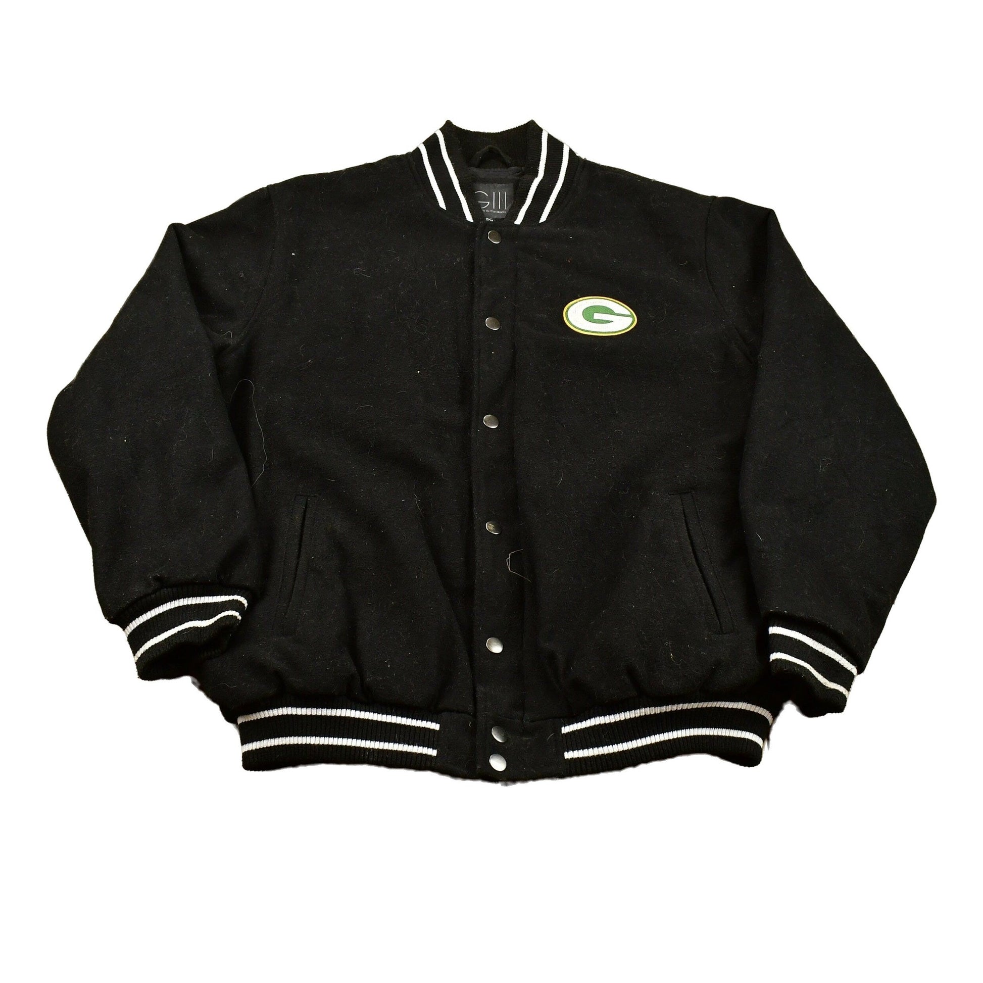 Vintage 1990s Green Bay Packers NFL Varsity Bomber Jacket Men's Large from propervintagecanada