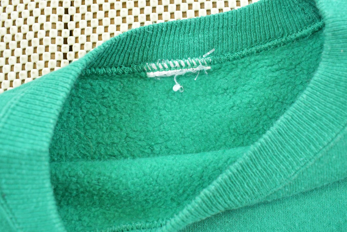 Vintage 1990s Green Blank Raglan Crewneck Sweatshirt Men's L from propervintagecanada