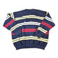 Vintage 1990s Green Coast Yachting Outfits Knit Striped Nautical Crewneck Sweater Made In Italy Men's XL from propervintagecanada