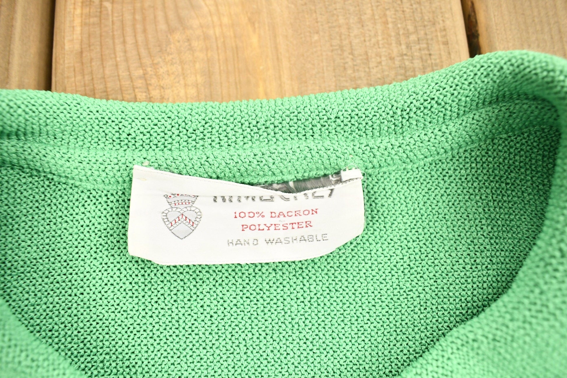 Vintage 1990s Green Collared Cardigan Sweater Women's S from propervintagecanada
