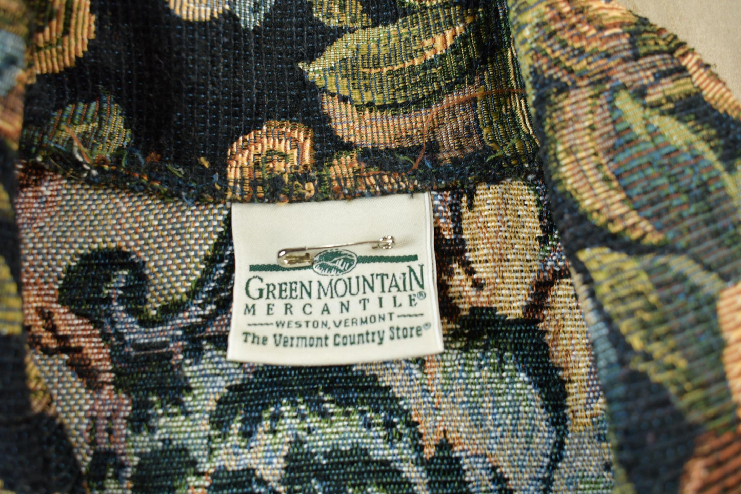 Vintage 1990s Green Mountain Floral Pattern Blazer Jacket Women's Small from propervintagecanada