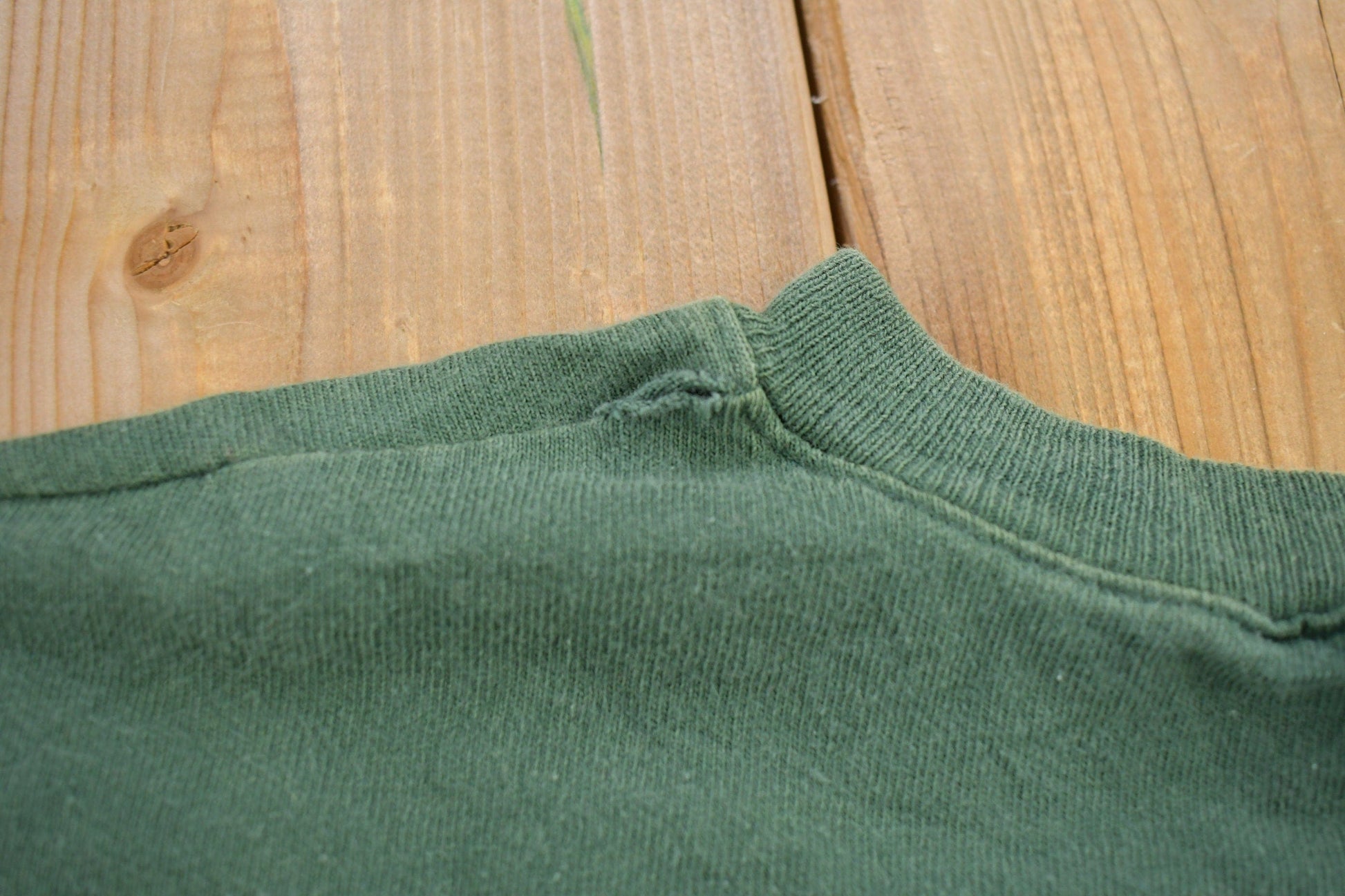 Vintage 1990s Green Quarter Button Champion Sweatshirt Men's XL from propervintagecanada