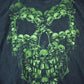 Vintage 1990s Green Skulls Goth Metal Souvenir Single Stitch Graphic Print T-Shirt Men's 2XL from propervintagecanada