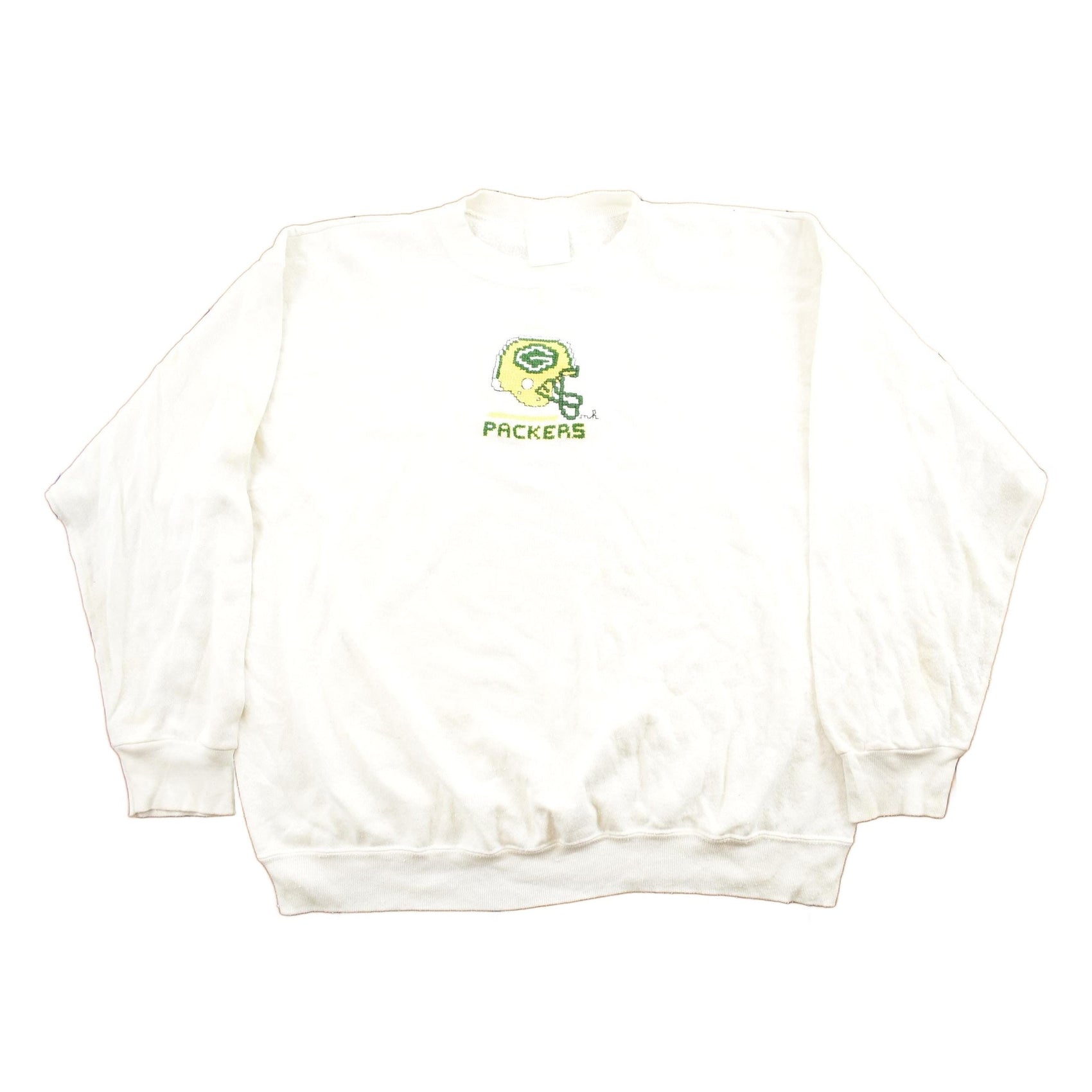 Vintage 1990s Greenbay Packers NFL Football Embroidered Crewneck Sweatshirt from propervintagecanada