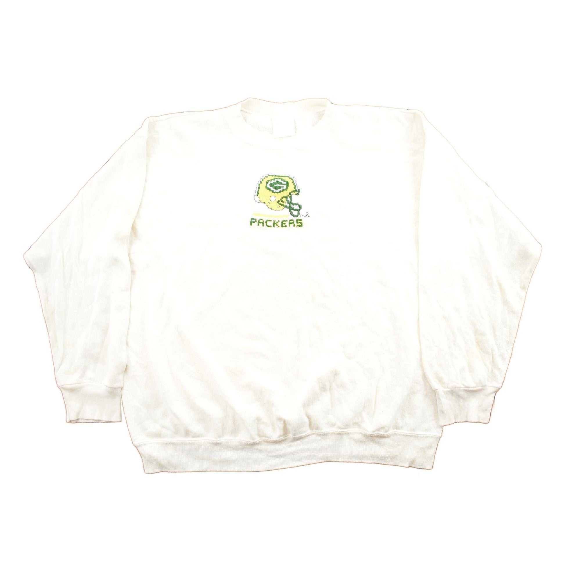 Vintage 1990s Greenbay Packers NFL Football Embroidered Crewneck Sweatshirt from propervintagecanada