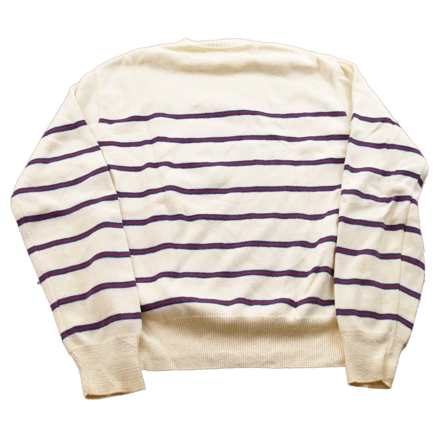 Vintage 1990s Gregory John Knitted Striped Crewneck Sweater Men's XS from propervintagecanada