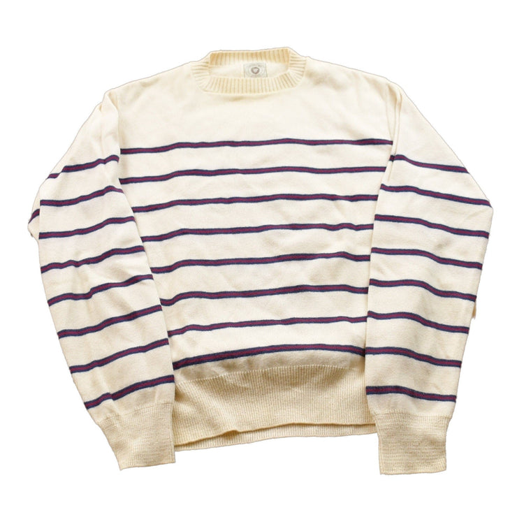 Vintage 1990s Gregory John Knitted Striped Crewneck Sweater Men's XS from propervintagecanada
