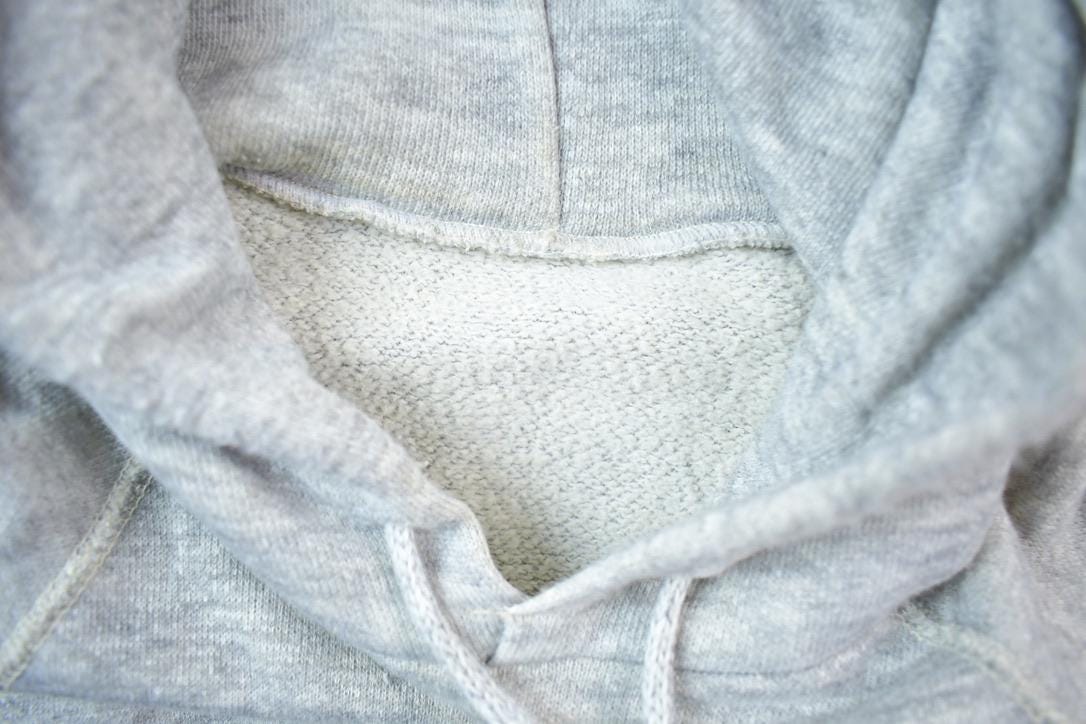 Vintage 1990s Grey Blank Hoodie Men's Small from propervintagecanada