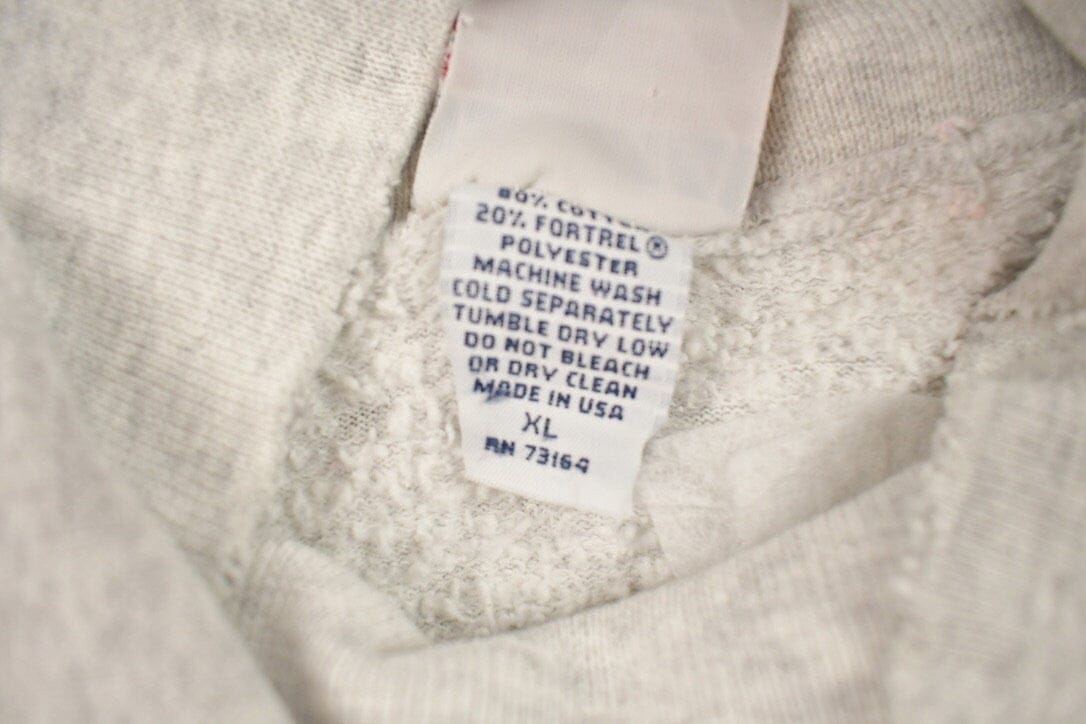 Vintage 1990s Grey Blank Turtleneck Sweatshirt Men's XL from propervintagecanada
