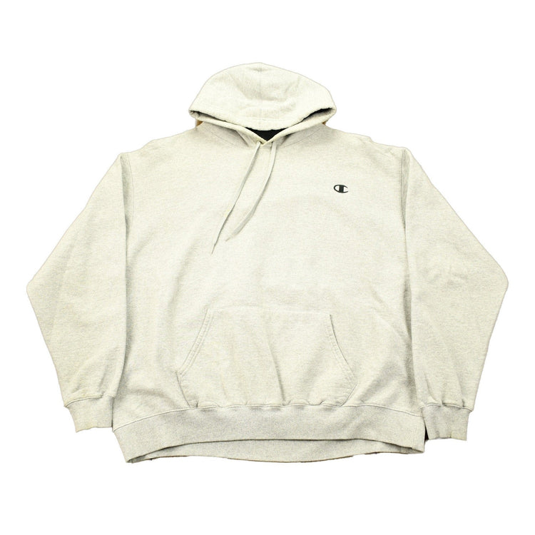 Vintage 1990s Grey Champion Small Logo Hoodie Men's 2XL from propervintagecanada