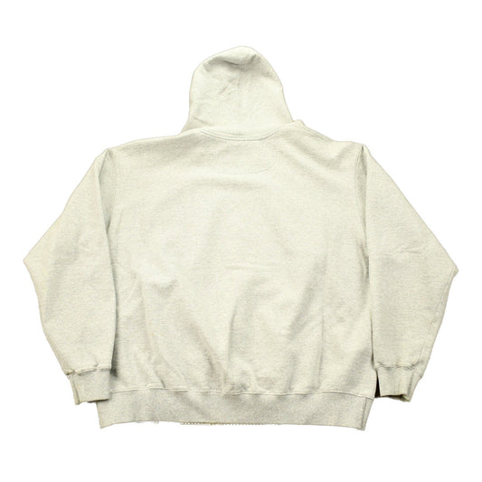 Vintage 1990s Grey Champion Small Logo Hoodie Men's 2XL from propervintagecanada