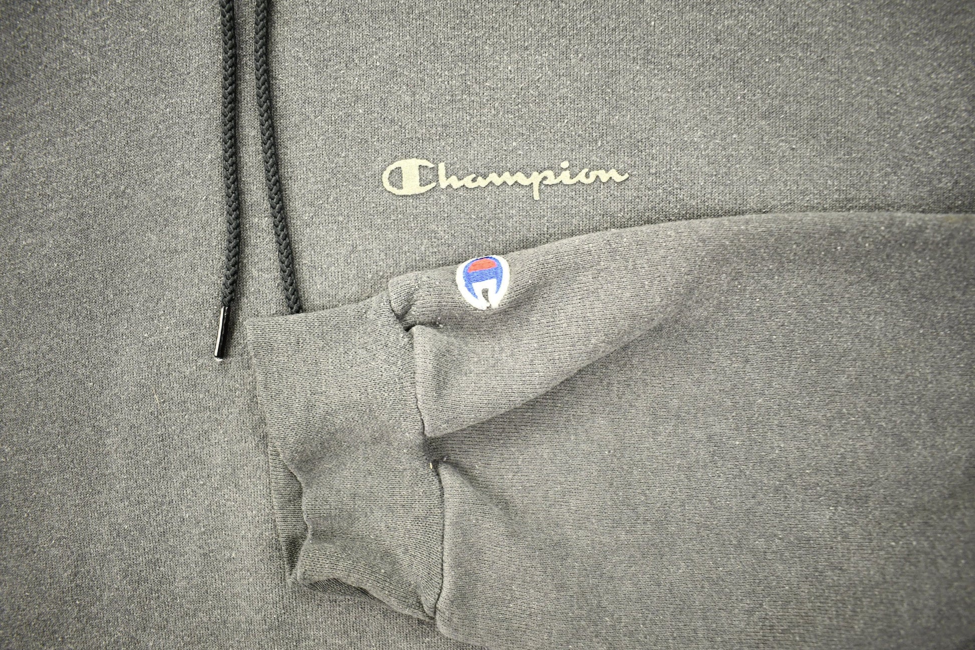 Vintage 1990s Grey Champion Sweatshirt Men's 2XL from propervintagecanada