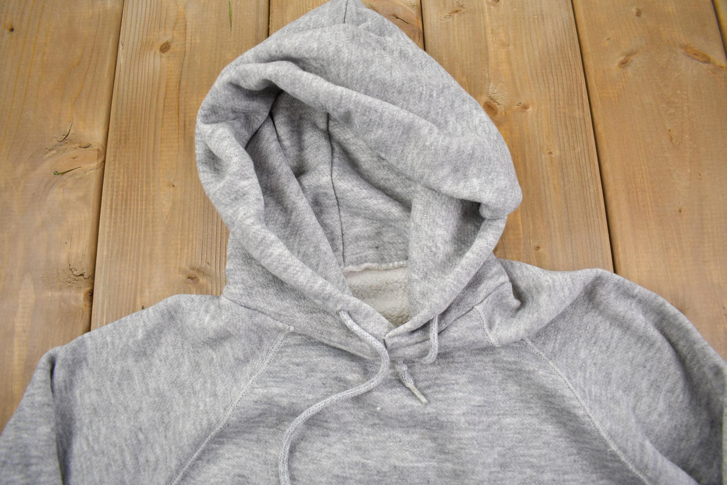Vintage 1990s Grey Hoodie Made Men's Medium from propervintagecanada