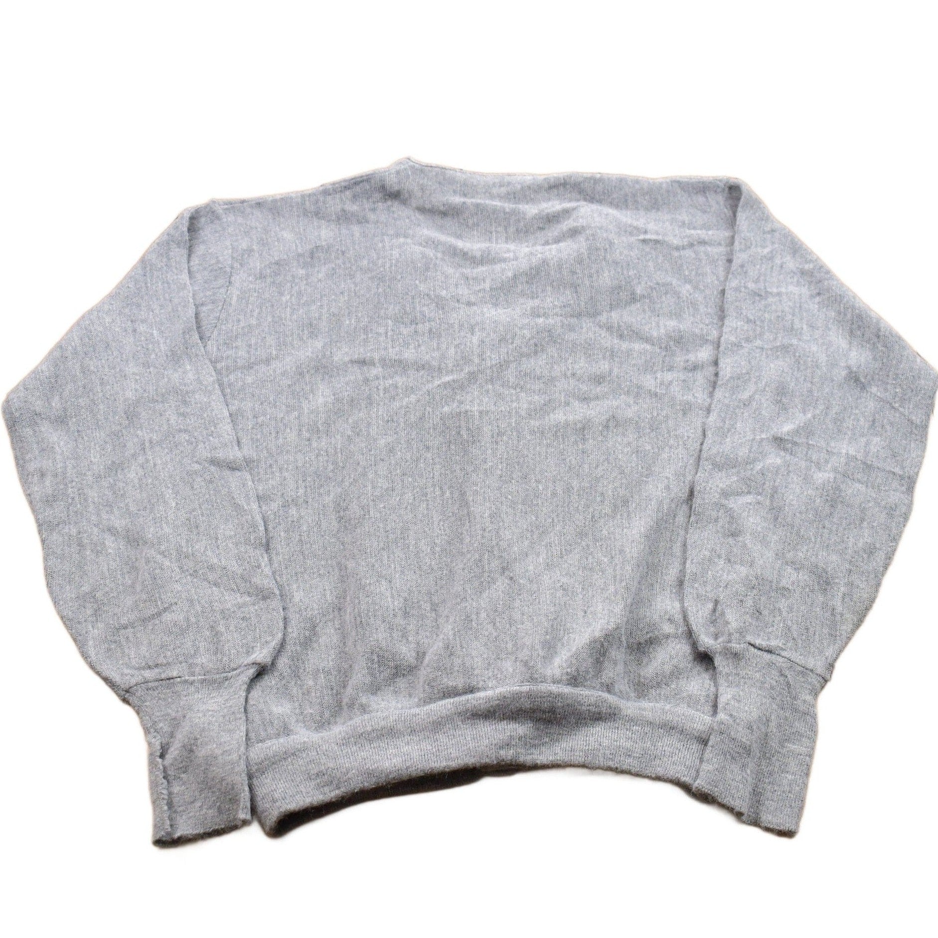 Vintage 1990s Grey Jeff Links Knit Cardigan Sweater Men's MMen's Medium from propervintagecanada