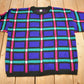 Vintage 1990s Grid Lock Knitted Crewneck Sweater Men's M from propervintagecanada