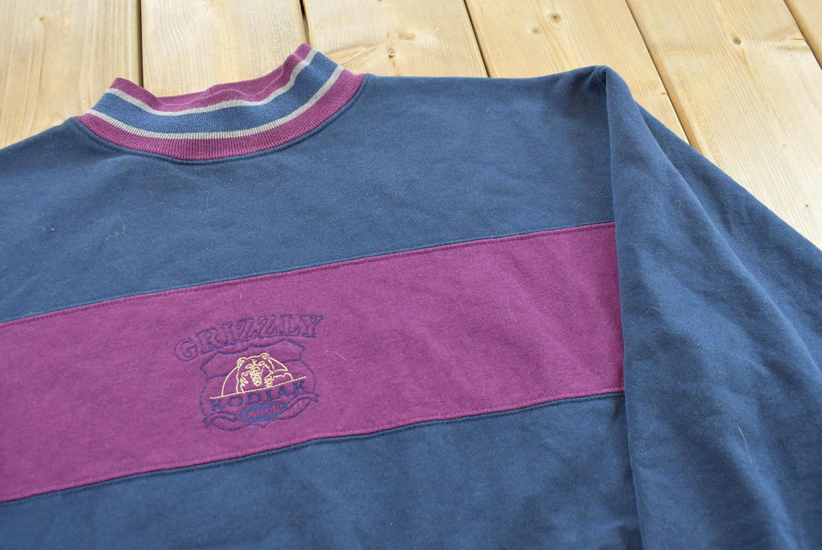 Vintage 1990s Grizzly Bear Kodiak Pullover Sweatshirt Mens XL from propervintagecanada