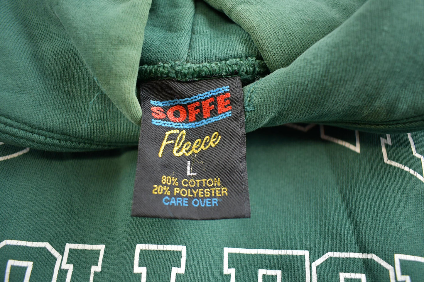 Vintage 1990s Grove City College Green Hoodie Made In USA Men's Large from propervintagecanada
