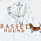 Vintage 1990s GRS Dogs Embroidery and Graphic Single Stitch Basset Hound T-Shirt Men's XL from propervintagecanada