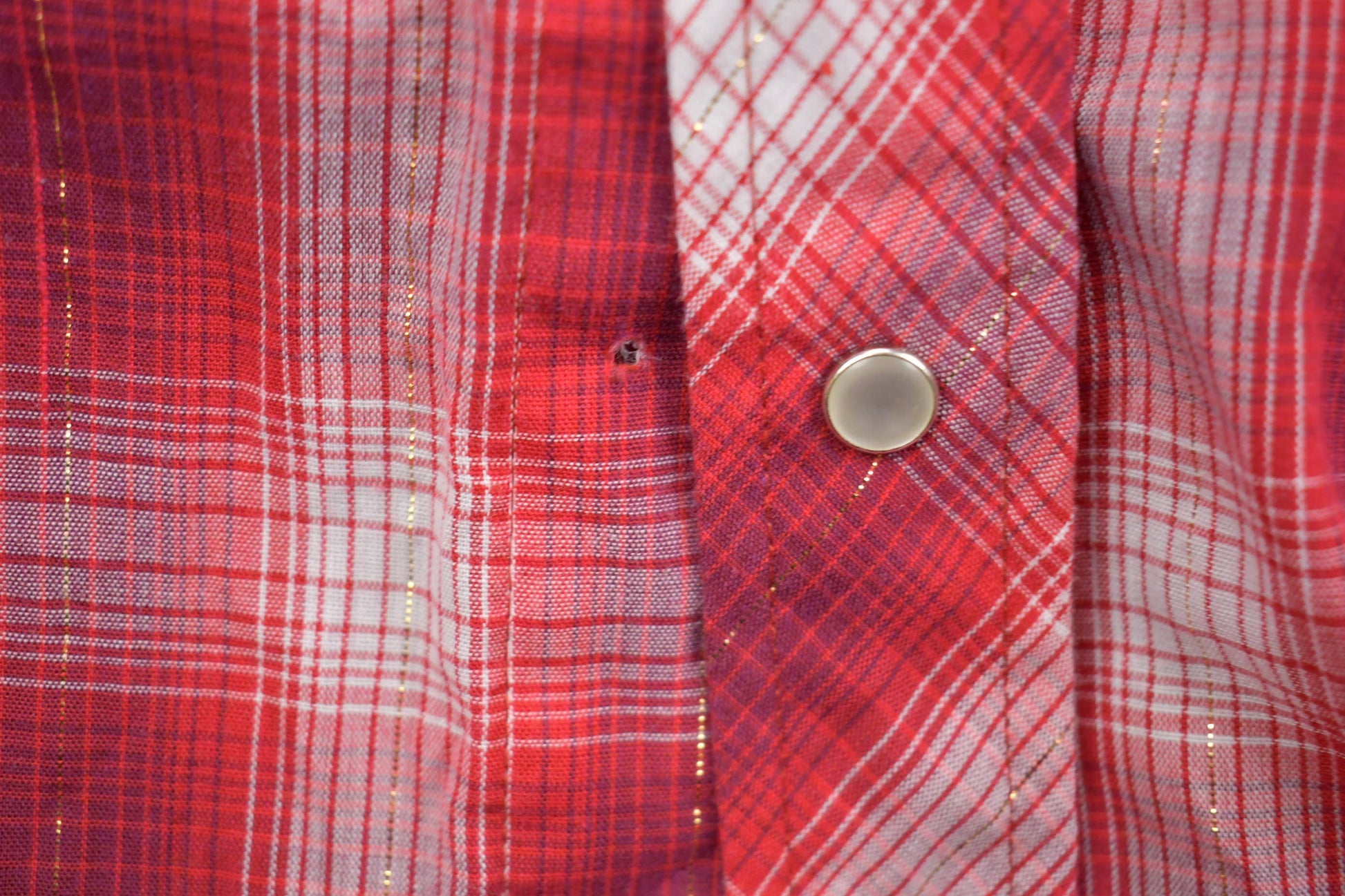 Vintage 1990s GS Sport Western Plaid Button Up Shirt Men's XL from propervintagecanada