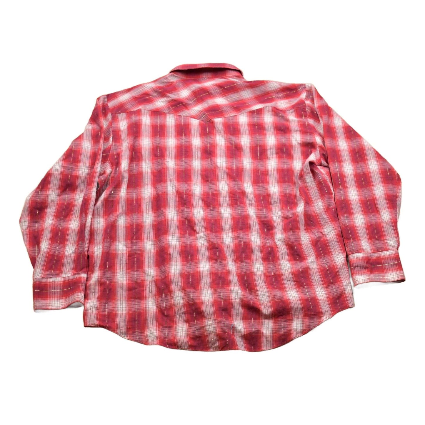 Vintage 1990s GS Sport Western Plaid Button Up Shirt Men's XL from propervintagecanada