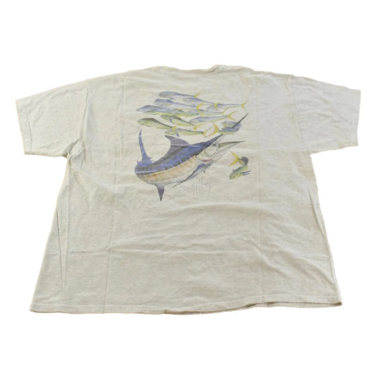 Vintage 1990s Guy Harvey Souvenir Fishing T-Shirt Men's 2XL from propervintagecanada