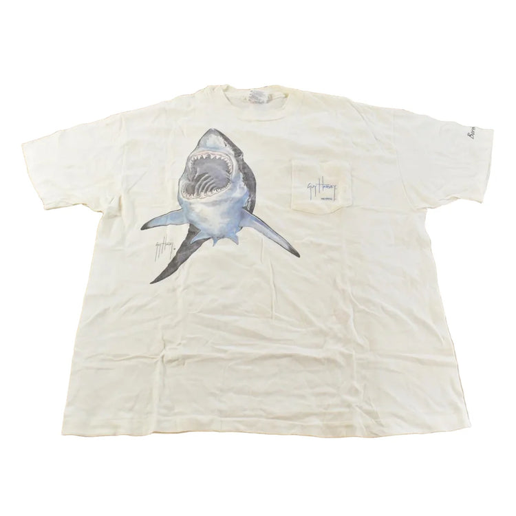 Vintage 1990s Guy Harvey Souvenir Shark T-Shirt Men's 2XL Men's XL from propervintagecanada