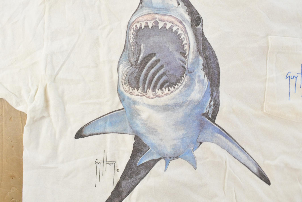 Vintage 1990s Guy Harvey Souvenir Shark T-Shirt Men's 2XL Men's XL from propervintagecanada