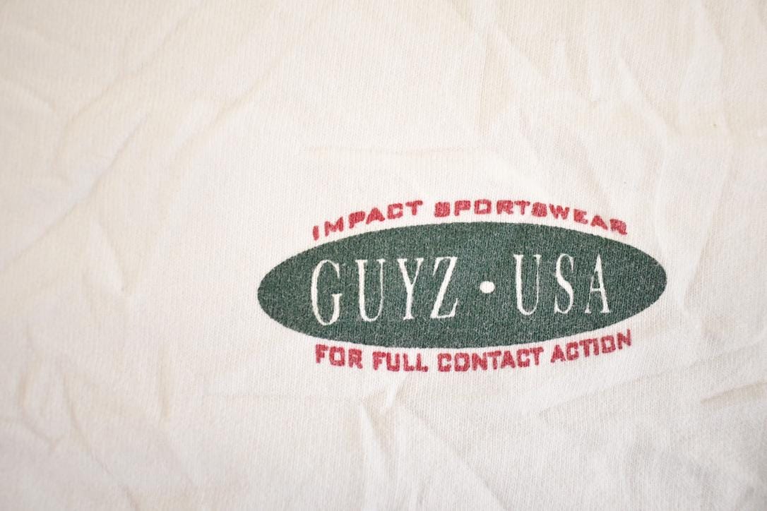 Vintage 1990s Guyz USA Souvenir Crewneck Sweatshirt Mens L from propervintagecanada