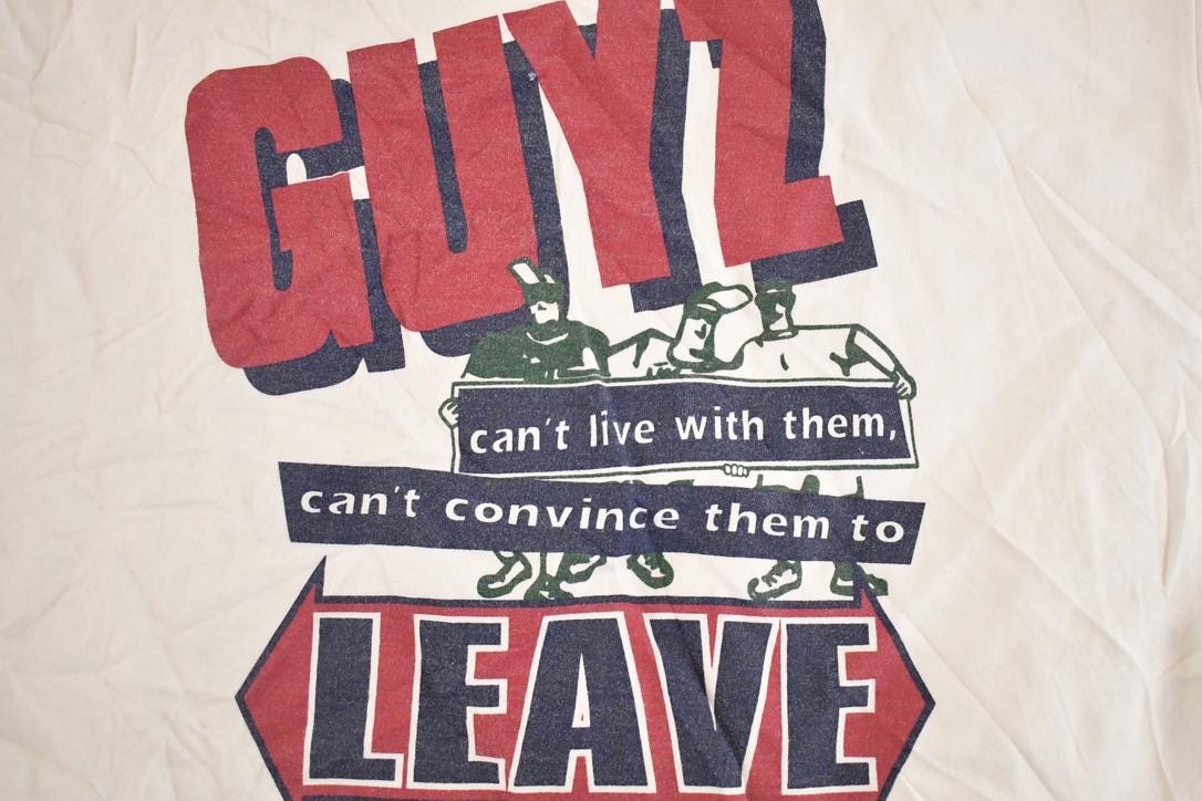 Vintage 1990s Guyz USA Souvenir Crewneck Sweatshirt Mens L from propervintagecanada