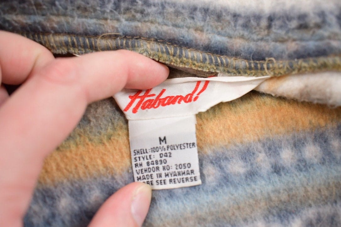 Vintage 1990s Haband Fleece Sweater Men's Medium from propervintagecanada